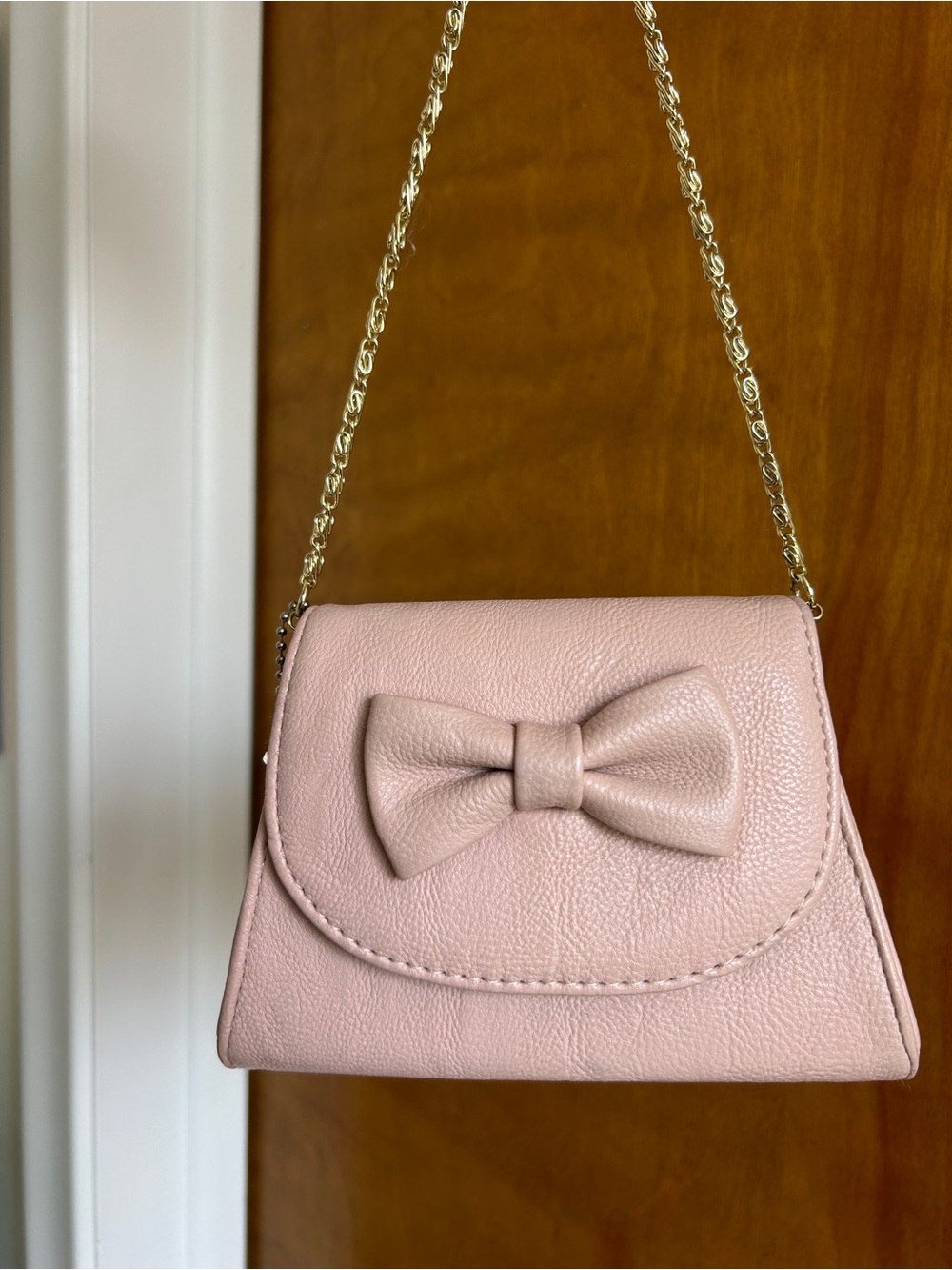 Lulu Pink Bow Chain Shoulder Bag - Women